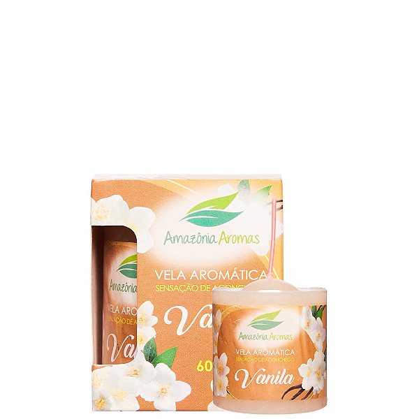 Vela Perfumada Amazônia Aromas 60g Vanila