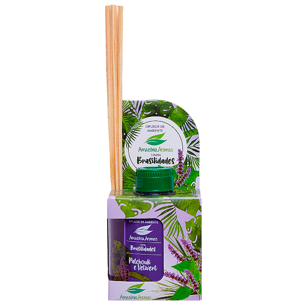 Difusor de Ambientes Brasilidades Amazônia Aromas 270ml Patchouli e Vetivert