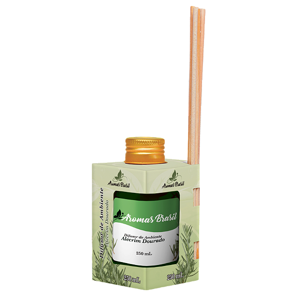 Difusor de Ambientes Aromas Brasil 250ml Alecrim Dourado
