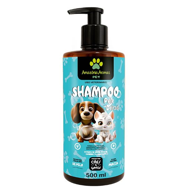 Shampoo Amazônia Aromas PET 500ml Pele Delicada