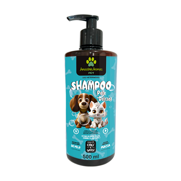 Shampoo Amazônia Aromas PET 500ml Pele Delicada