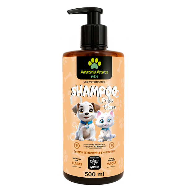 Shampoo Amazônia Aromas PET 500ml Pelos Claros
