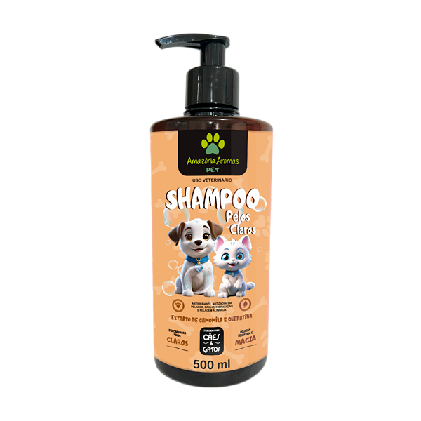 Shampoo Amazônia Aromas PET 500ml Pelos Claros