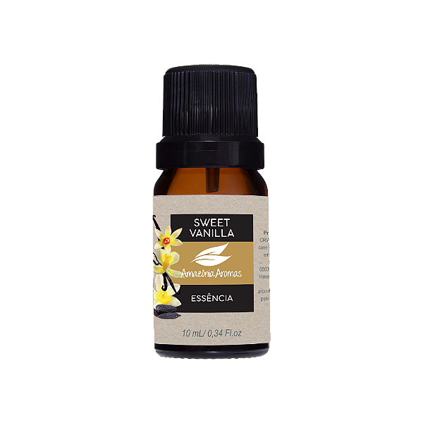 Essência Oleosa Amazônia Aromas 10ml Sweet Vanilla