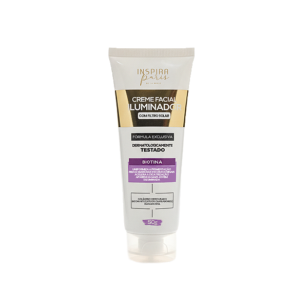 Creme Facial Inspira Paris 50g Iluminador Com Filtro Solar