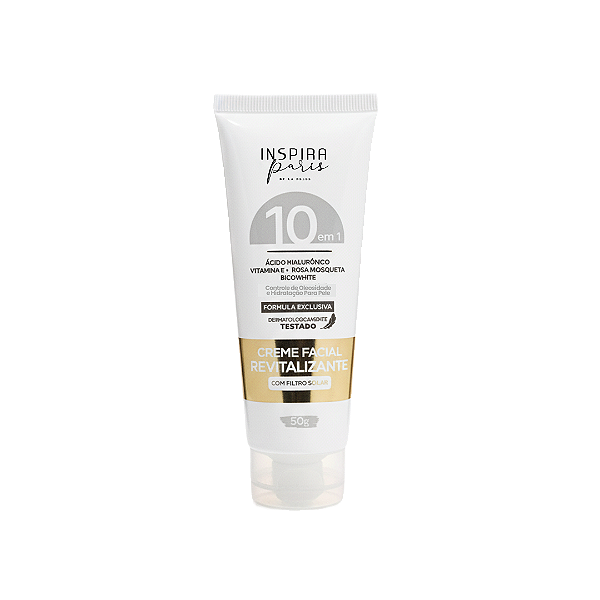 Creme Facial Inspira Paris 50G 10 Em 1 Com Filtro Solar