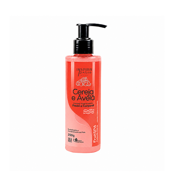 Hidratante Facial E Corporal Inspira Paris 200G Cereja E Avelã