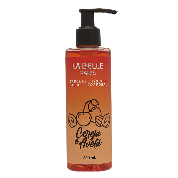 Sabonete Líquido Facial E Corporal La Belle 200Ml Cereja E Avelã