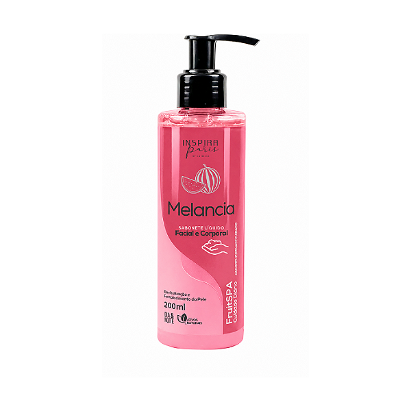 Sabonete Líquido Facial E Corporal Inspira Paris 200Ml Melancia