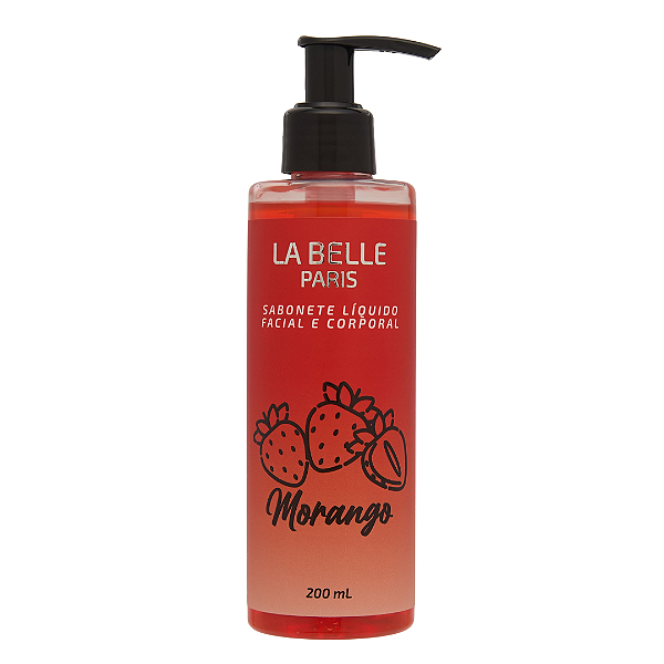 Sabonete Líquido Facial E Corporal La Belle 200Ml Morango