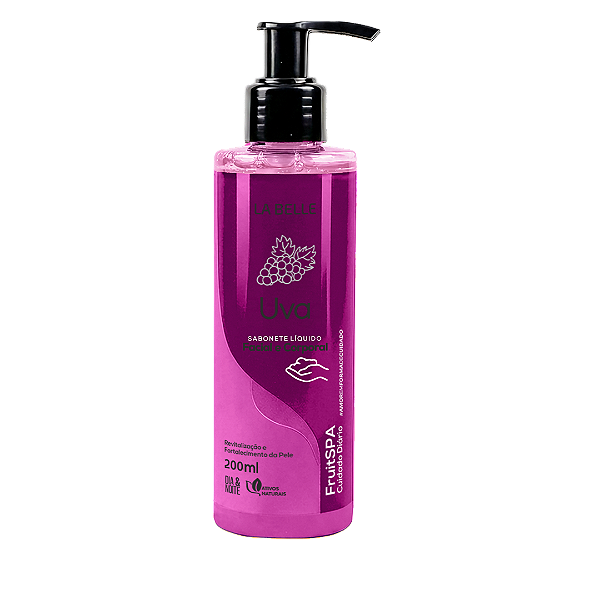 Sabonete Líquido Facial E Corporal La Belle 200Ml Uva