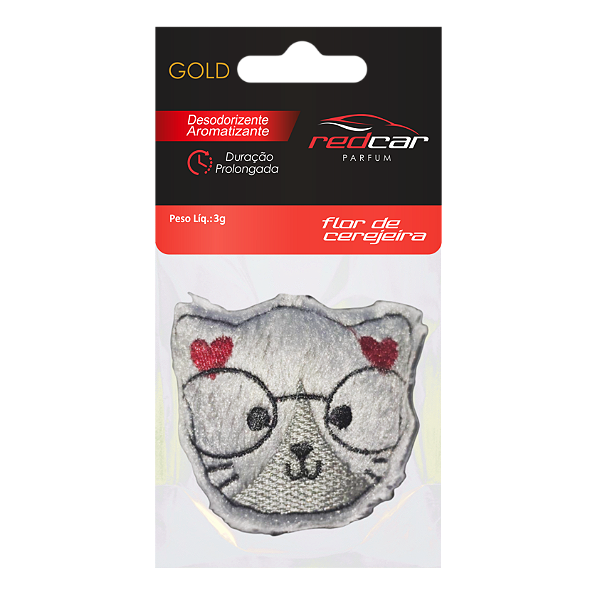 Pelúcia RedCar Pet 3GR *Gata Cinza* Flor de Cerejeira