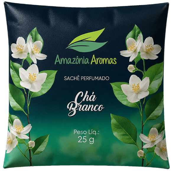 Sachê Perfumado Amazônia Aromas 25g Chá Branco