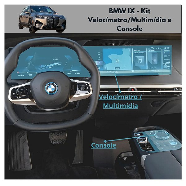 Película Proteção Interna Multimidia BMW IX Ppf Antiriscos