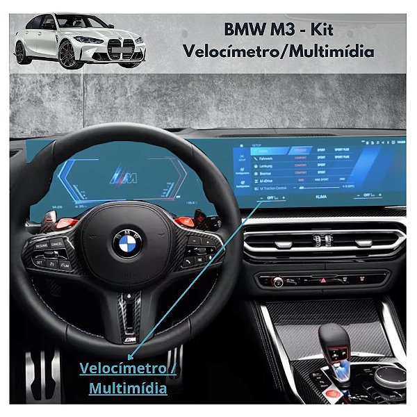 Película Proteção Interna  Multimidia BMW M3 Ppf Antiriscos