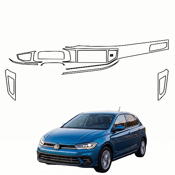 Kit PPF de Proteção Interno Completo - Volkswagen Polo - 2023 á 2026