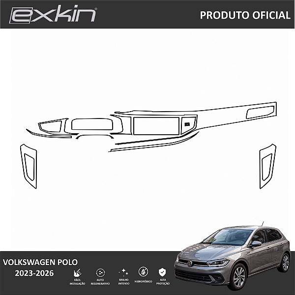Kit PPF de Proteção Interno Completo - Volkswagen Polo - 2023 á 2026