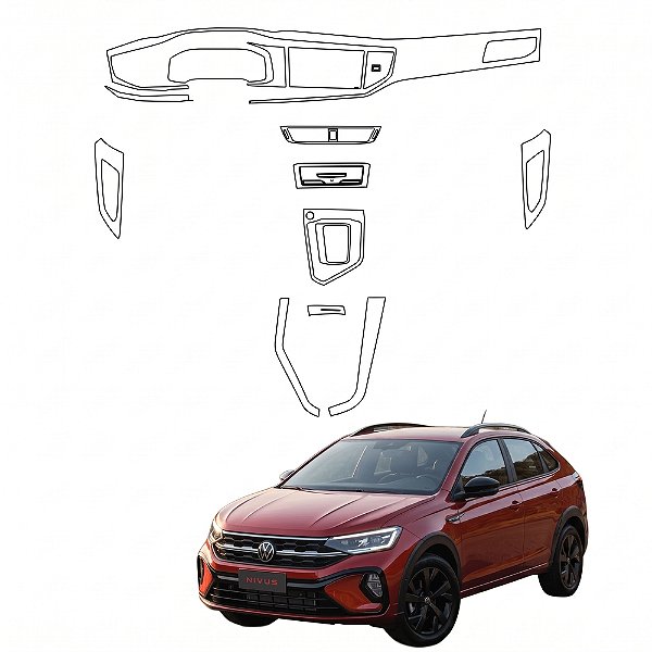 Kit PPF de Proteção Interno Completo - Volkswagen Nivus - 2025 á 2027