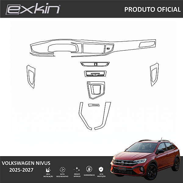 Kit PPF de Proteção Interno Completo - Volkswagen Nivus - 2025 á 2027
