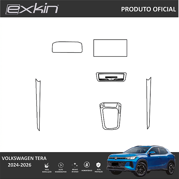 Kit PPF de Proteção Interno Completo - Volkswagen Tera - 2024 á 2026