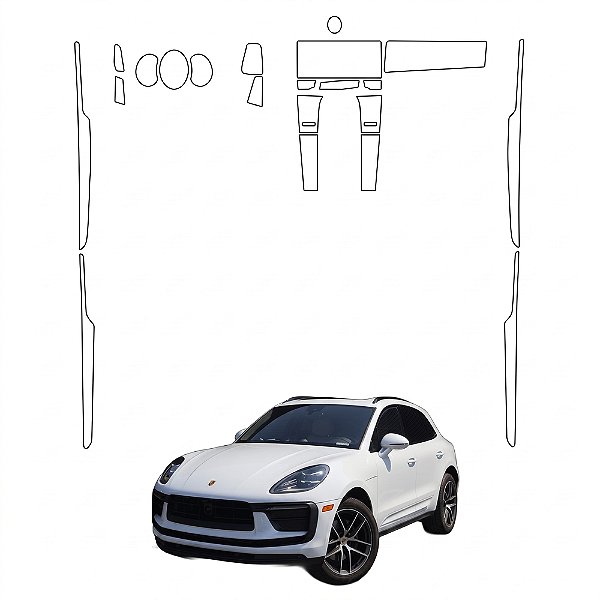 Kit PPF de Proteção Interno Completo - Porsche Macan - 2022 á 2026