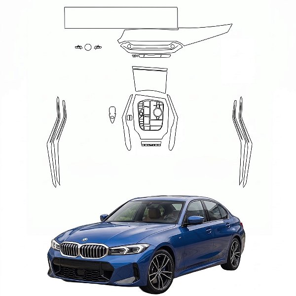 Kit PPF de Proteção Interno Completo - BMW 320i GP - 2025 á 2026