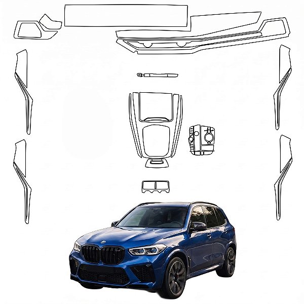 Kit PPF de Proteção Interno Completo - BMW X5 M - 2024 á 2026