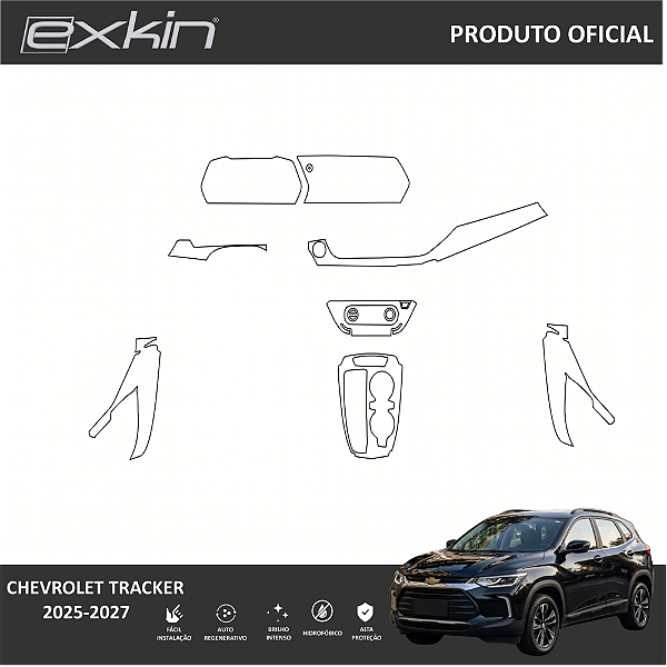 Kit PPF de Proteção Interno Completo - Chevrolet Tracker - 2025 á 2027