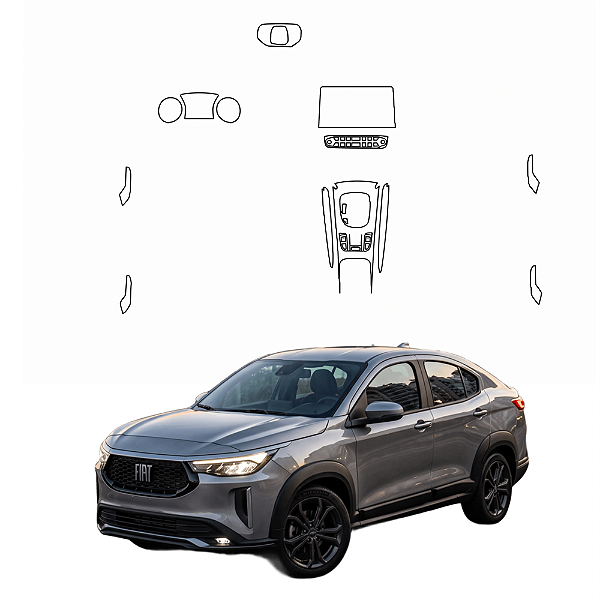 Kit PPF de Proteção Interno Completo - Fiat Fastback - 2020 á 2024