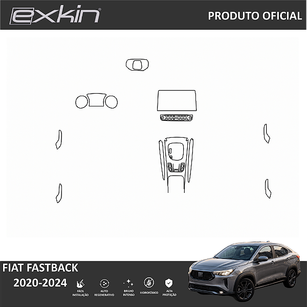 Kit PPF de Proteção Interno Completo - Fiat Fastback - 2020 á 2024