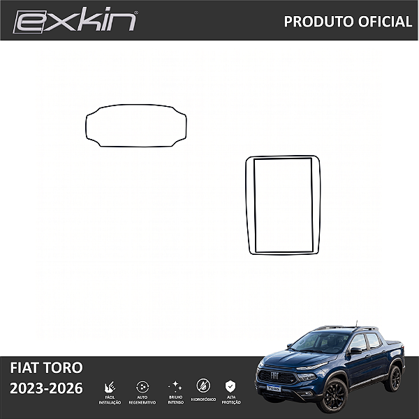 Kit PPF de Proteção Interno Completo - Fiat Toro - 2023 á 2026