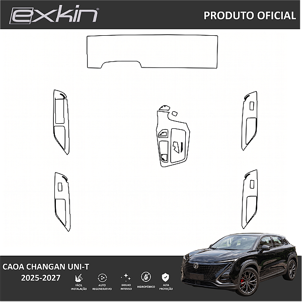 Kit PPF de Proteção Interno Completo - Caoa Changan UNI-T - 2025 á 2027