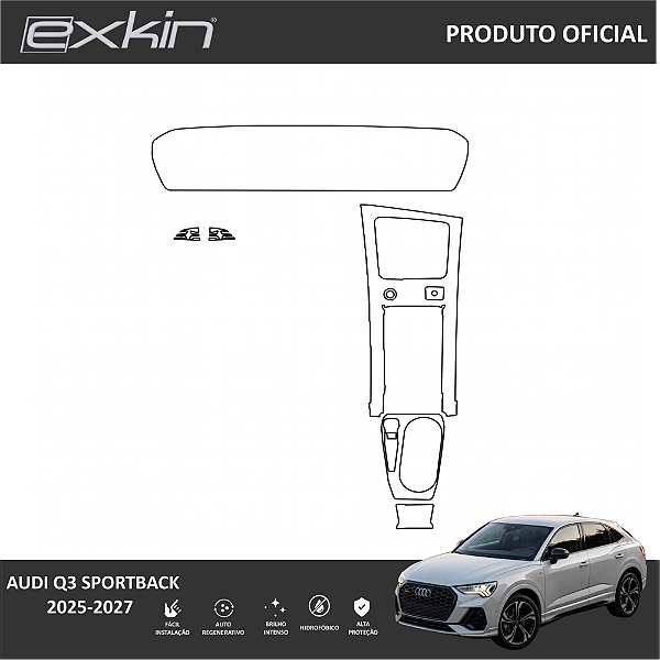 Kit PPF de Proteção Interno Completo - Audi Q3 Sportback - 2025-2027
