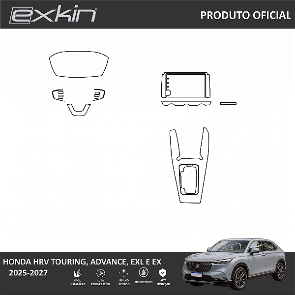 Kit PPF de Proteção Interno Completo - Honda HR V - 2025 - 2027