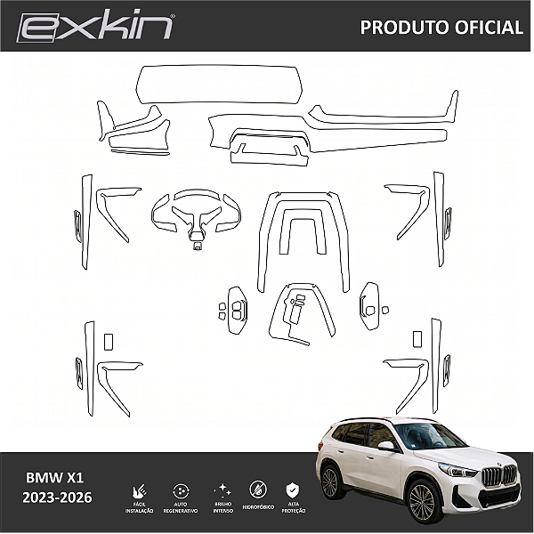 Kit PPF de Proteção Interno Completo - BMW X1 - 2023 á 2026