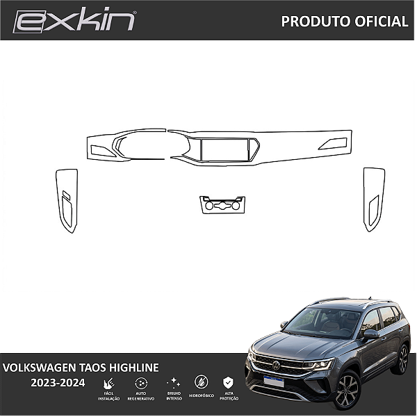 Kit PPF de Proteção Interno - Volkswagen Taos Highline - 2023 á 2024