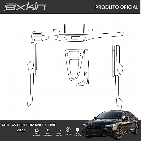 Kit PPF de Proteção Interno Completo - Audi A5 performance S Line - 2022