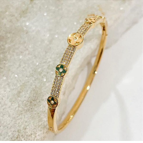 BRACELETE INSPIRAÇÃO CRAVEJADO DE MICRO ZIRCÔNIAS