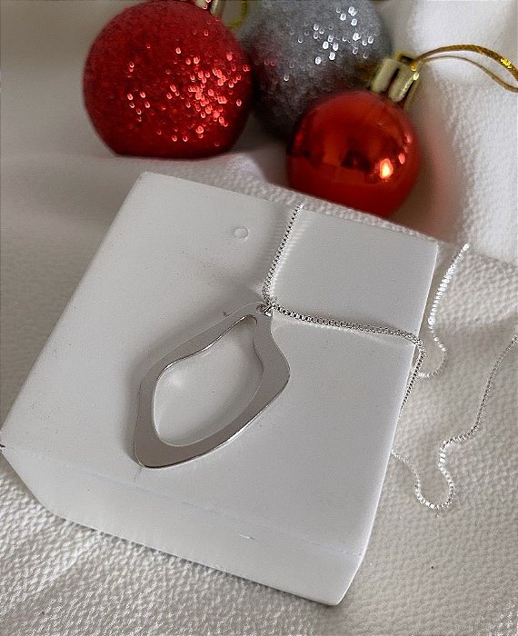 Colar orgânico - Prata