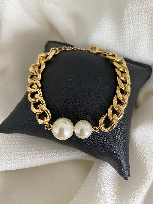 PULSEIRAS DE ELOS COM 2 PEROLAS