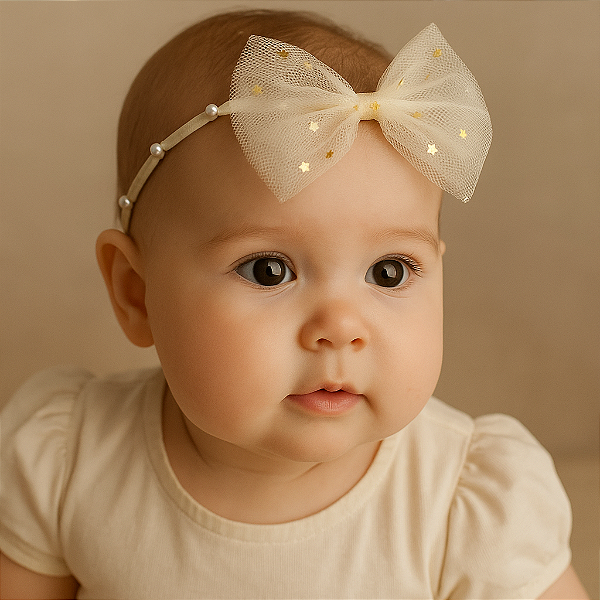 Tiara lacinho Brilhinho