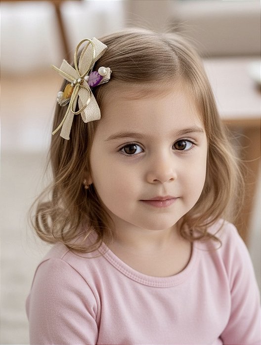 Laço Folhagem Madrepérola