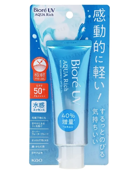 [Kao] Biore UV Aqua Rich Watery Essence Sunscreen SPF 50+ PA++++ - 70g