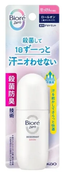 Bioré Zero Deodorant Savon Roll-on - 40 mL
