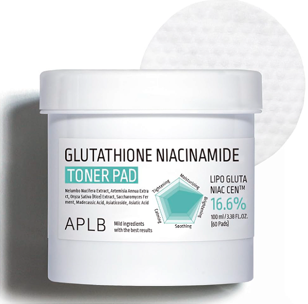 APLB Glutathione Niacinamide Toner Pad - 100 mL (60 pads)