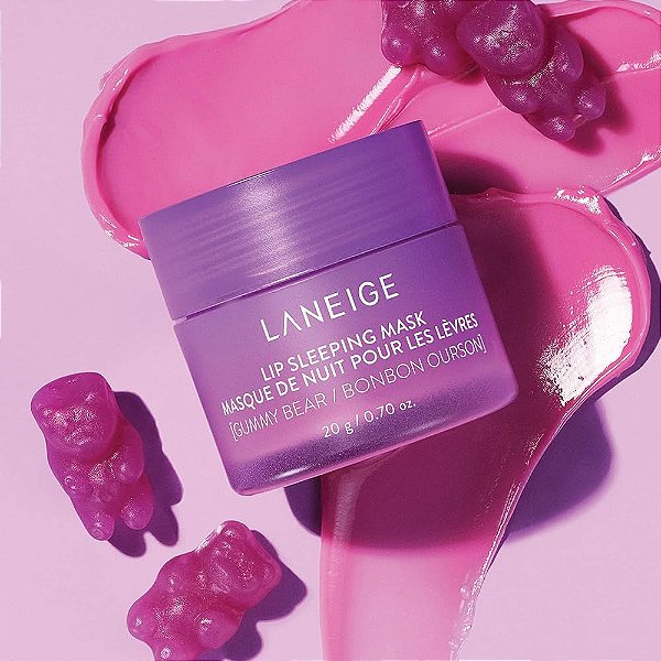 Laneige Lip Sleeping Mask Gummy Bear + BOLSINHA - 20g