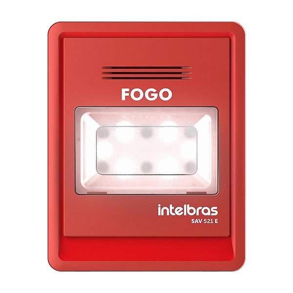 Sinalizador Audiovisual Endereçável Sav 521e 24v