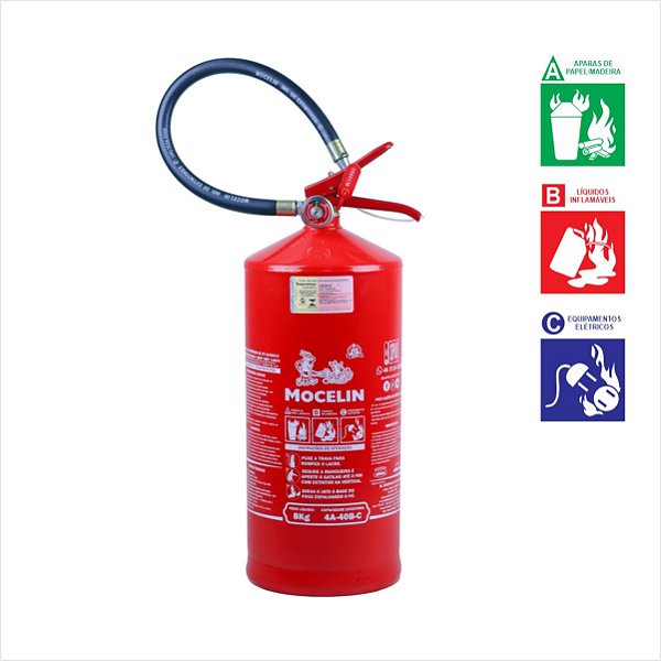 Extintor Industrial Pqs 8kg Abc