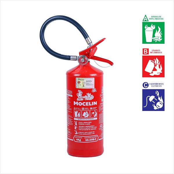 Extintor Industrial Pqs 4kg Abc