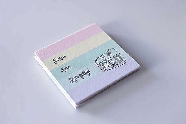 Álbum sanfoninha para fotos polaroids